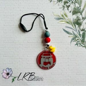 Duck Duck Jeep Car Charm/Keychain ~ Handmade
